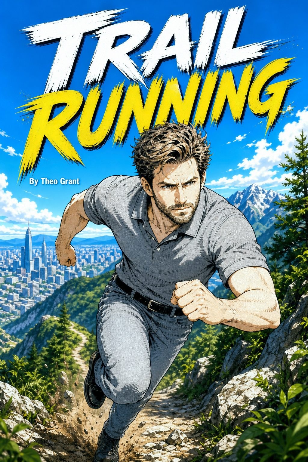 Trail Running comic cover