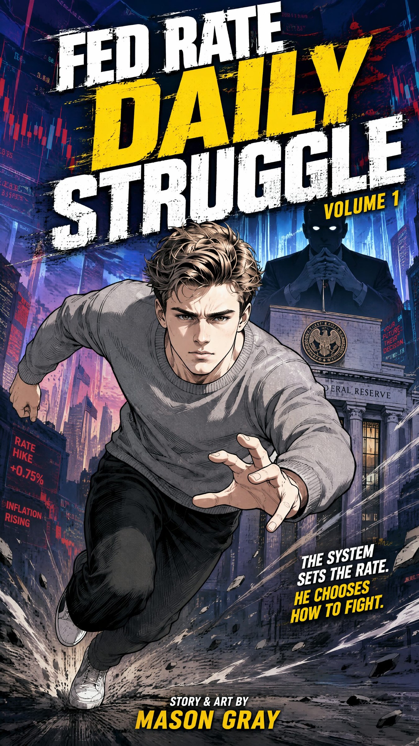 Fed Rate Daily Struggle comic cover
