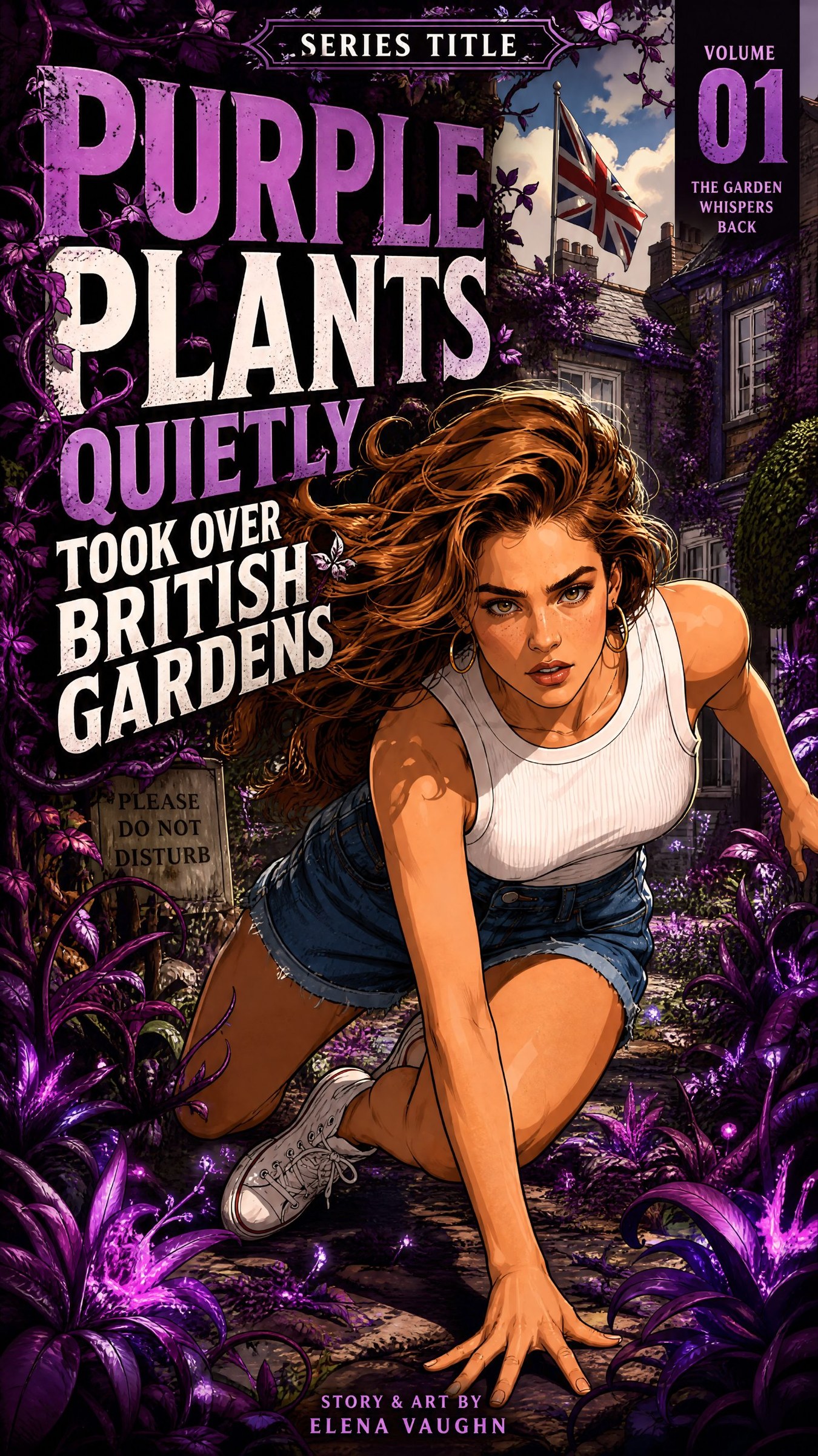 Purple Plants Quietly Took Over British Gardens comic cover