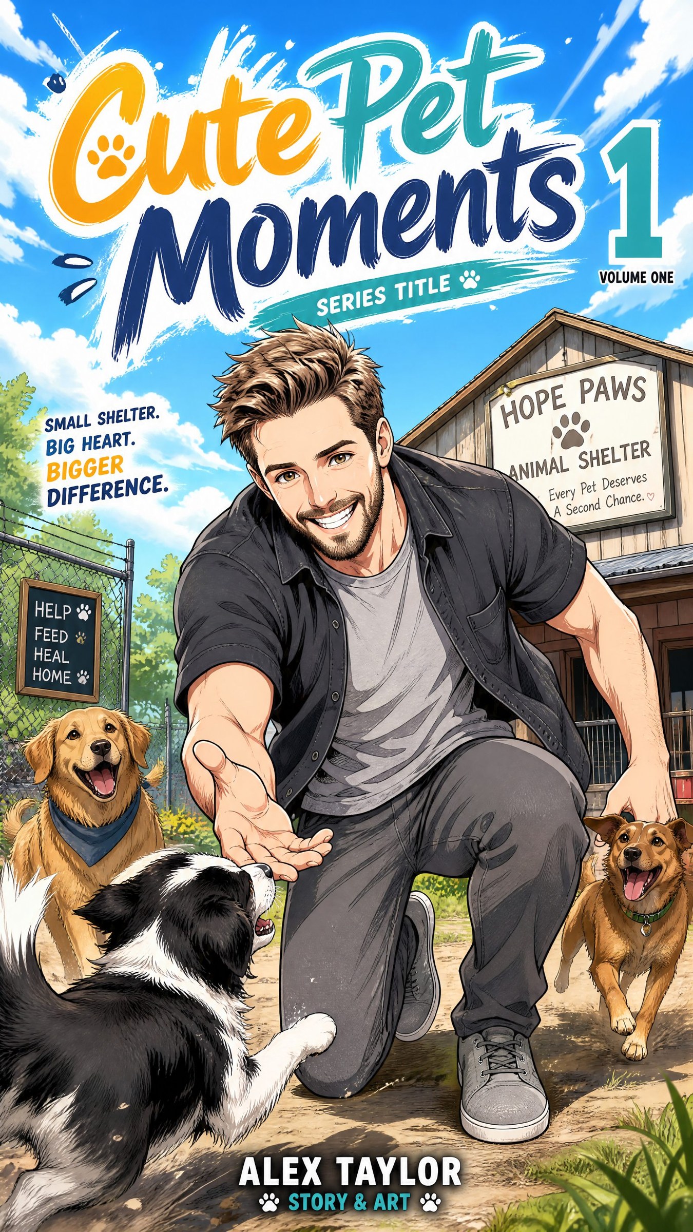 Cute Pet Moments comic cover