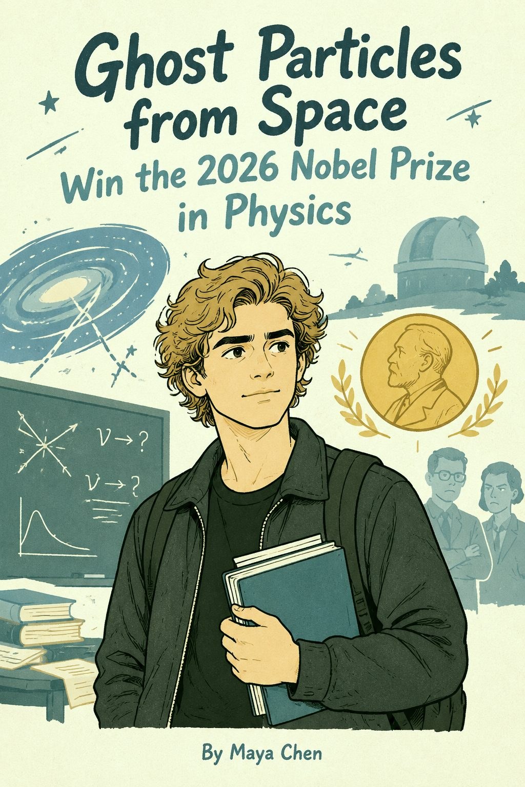 Ghost Particles from Space Win the 2026 Nobel Prize in Physics comic cover
