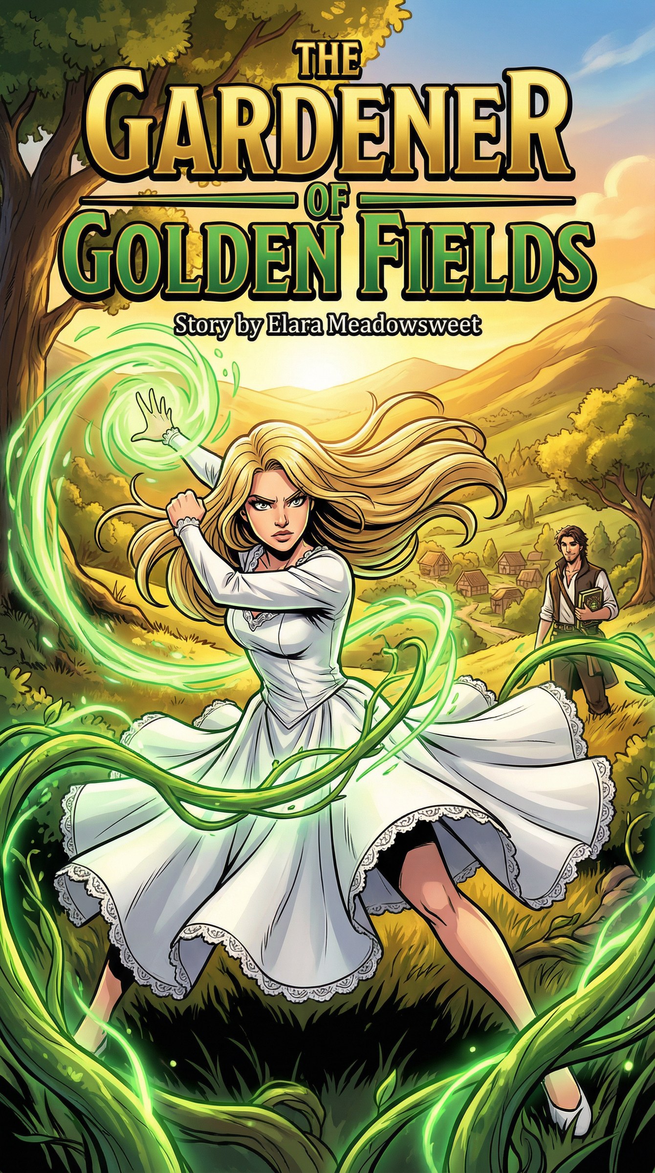 The Gardener of Golden Fields comic cover