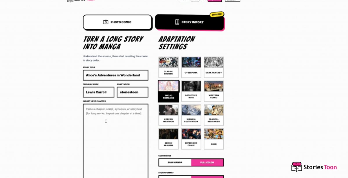 Screenshot for Paste the new chapter
